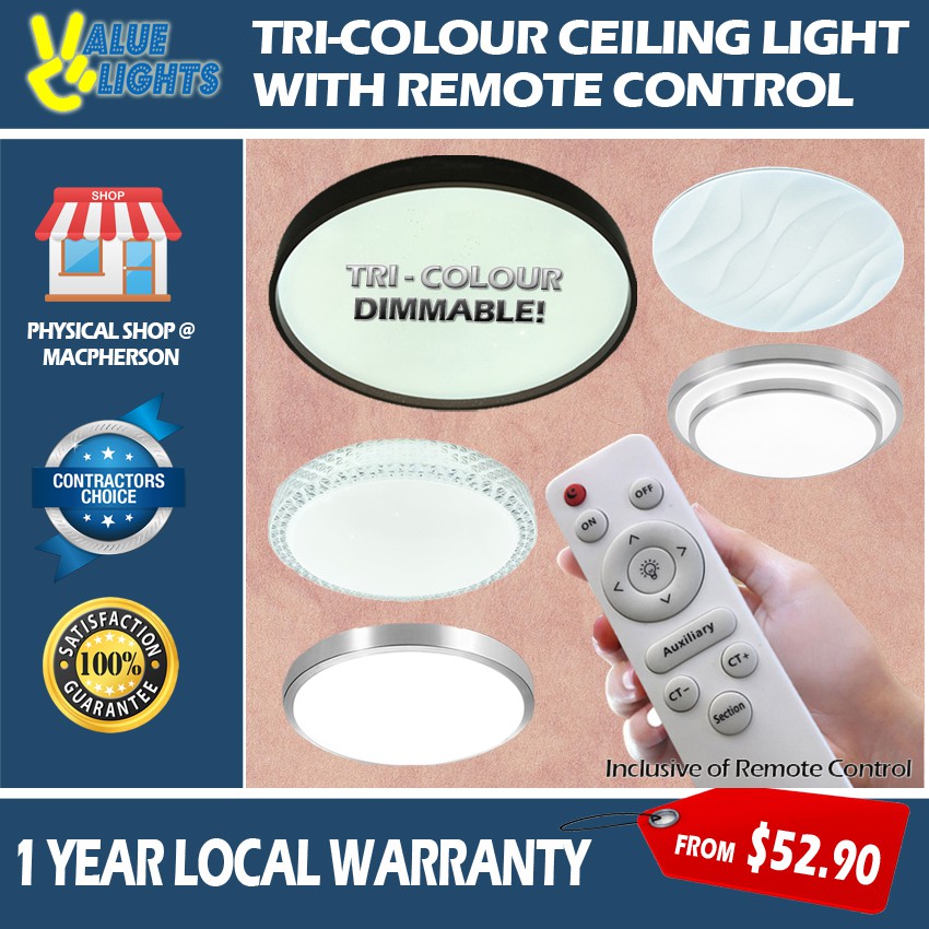 Remote Control Led Ceiling Lights Shelly Lighting