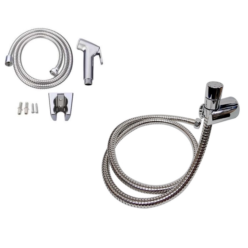 High Quality Hand Held Bidet Sprayer Kit Set, Toilet Shower Spray Set w 1.2m Stainless Steel