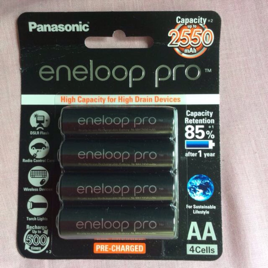 Eneloop Pro AA Rechargeable Batteries Shopee Singapore