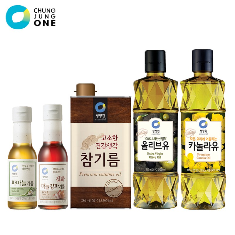 Chungjungone All About Oil / Olive Canola Sesame Garlic Onion / Cooking