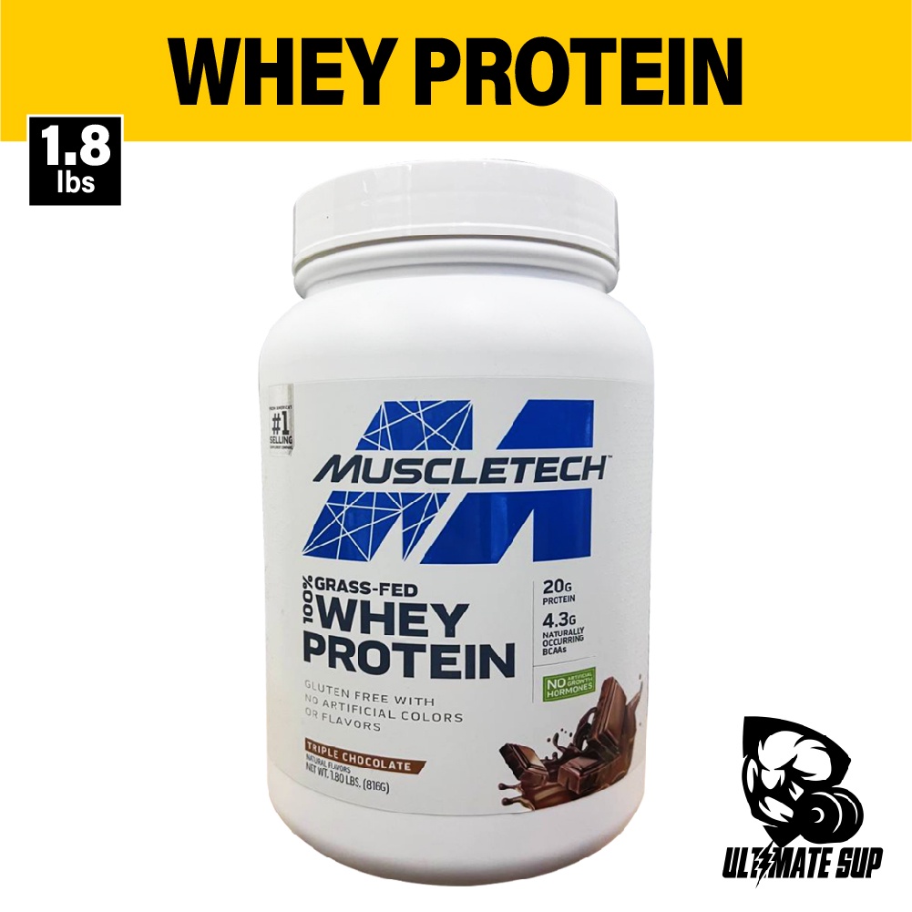 MuscleTech Grass Fed Whey Protein Powder, Protein Powder, Gluten Free