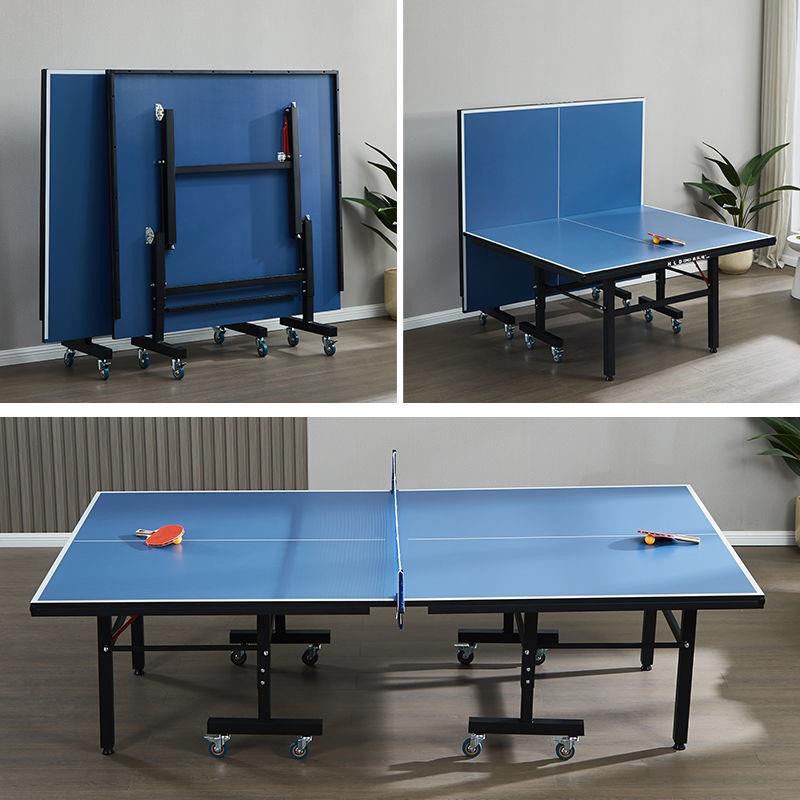 Foldable table tennis table adult indoor standard mobile table tennis