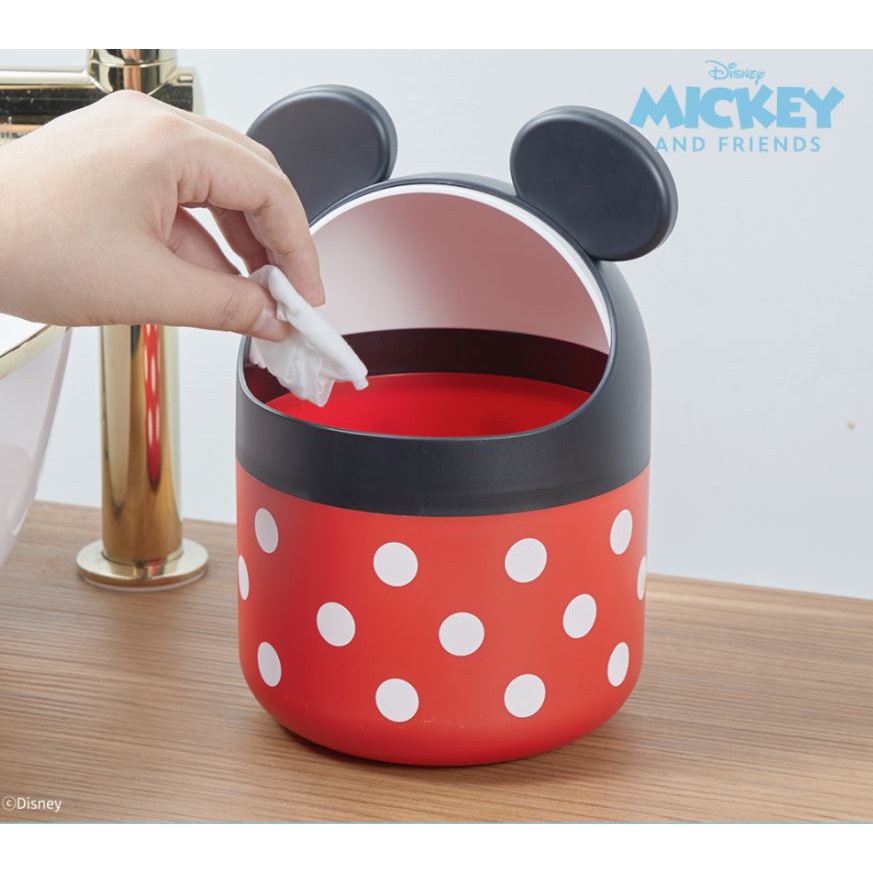 🎈DAISO KOREA X Disney Disney Mickey Mouse Slide Open Trash Can