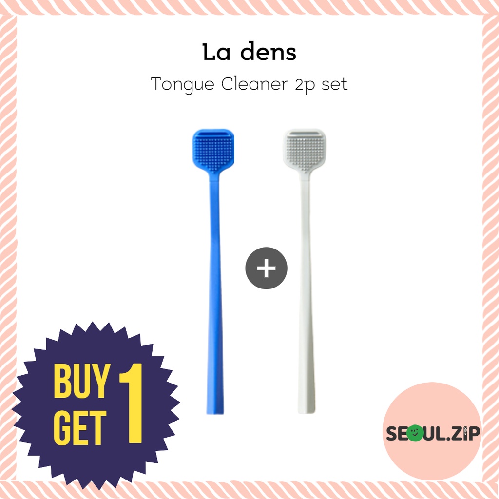 La dens Tongue Cleaner, Tongue Scraper 1+1 set (6 options) Shopee