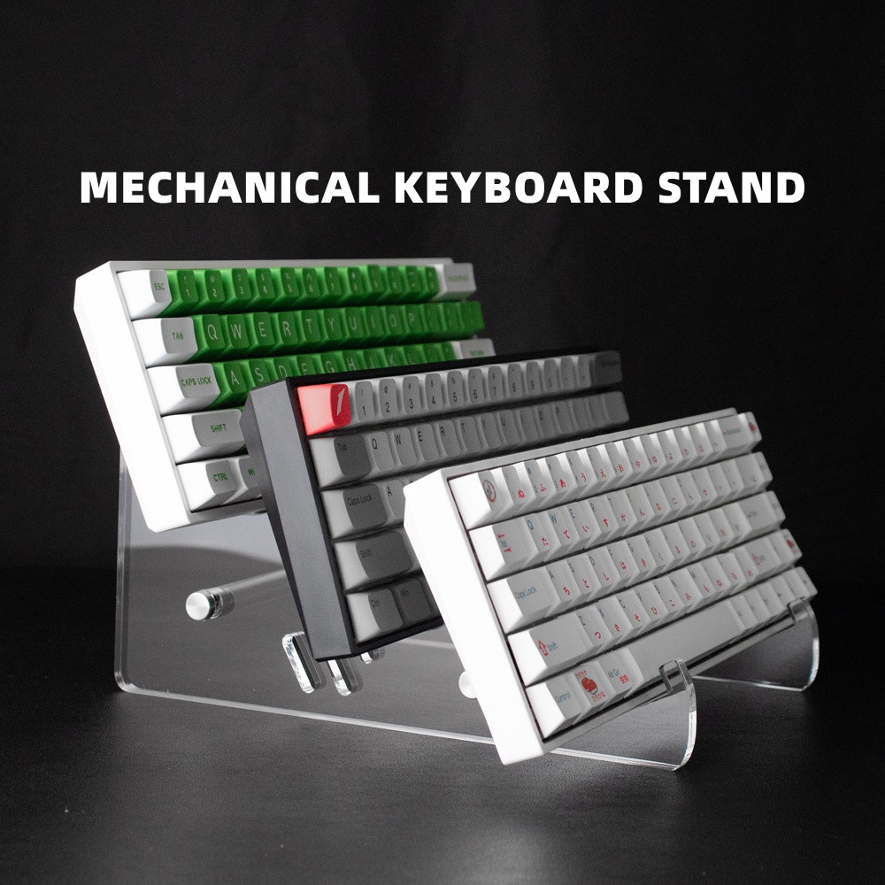 Mechanical Keyboard Stand Keyboard Display Stand Acrylic Rack 1Layer 3