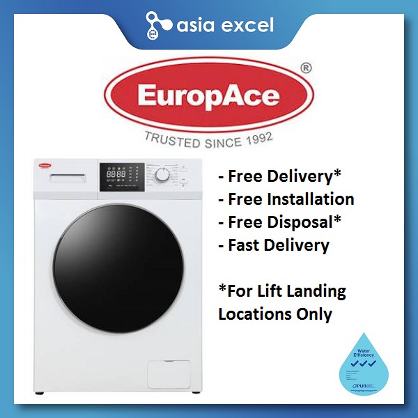EUROPACE EWD 6850U (EWD6850U) 8/5KG INVERTER FRONT LOAD WASHER CUM
