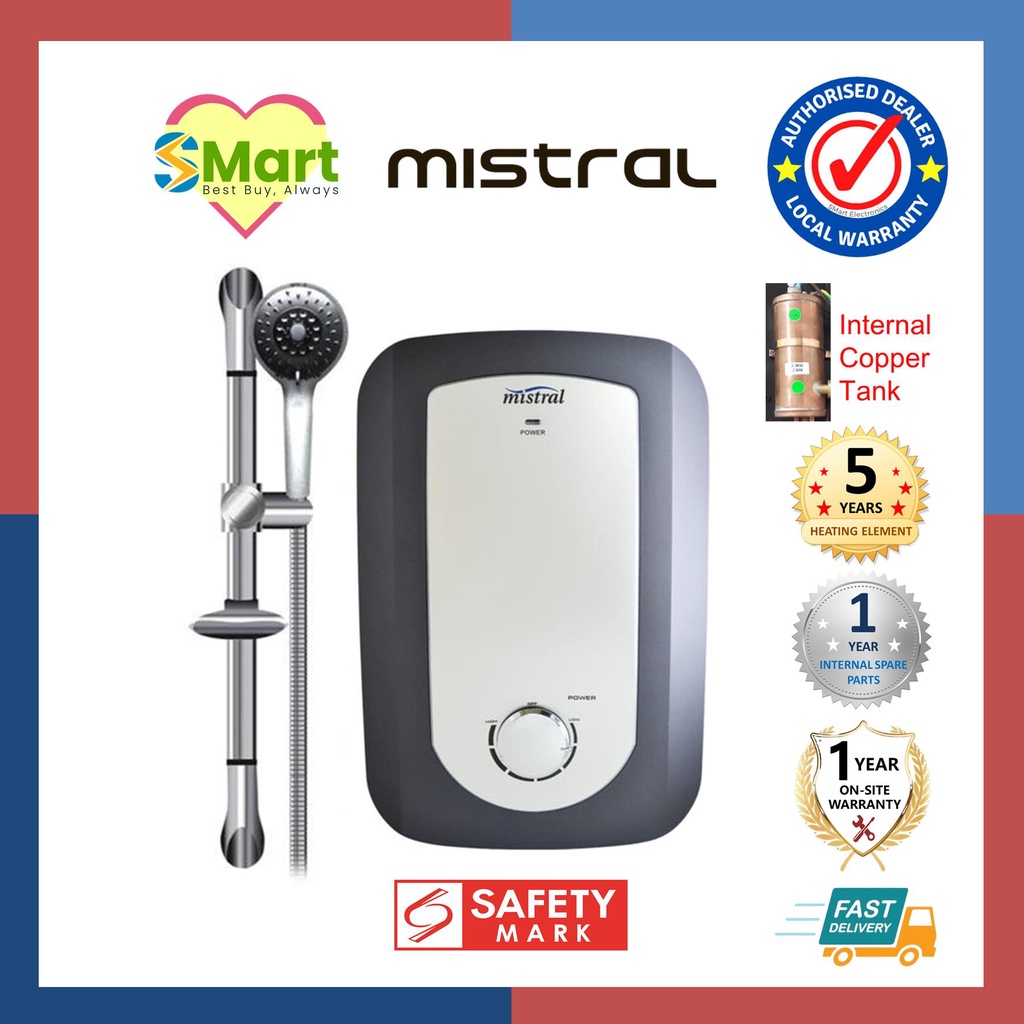 Mistral Copper Inner Tank Instant Shower Heater [MSH708] *Installation
