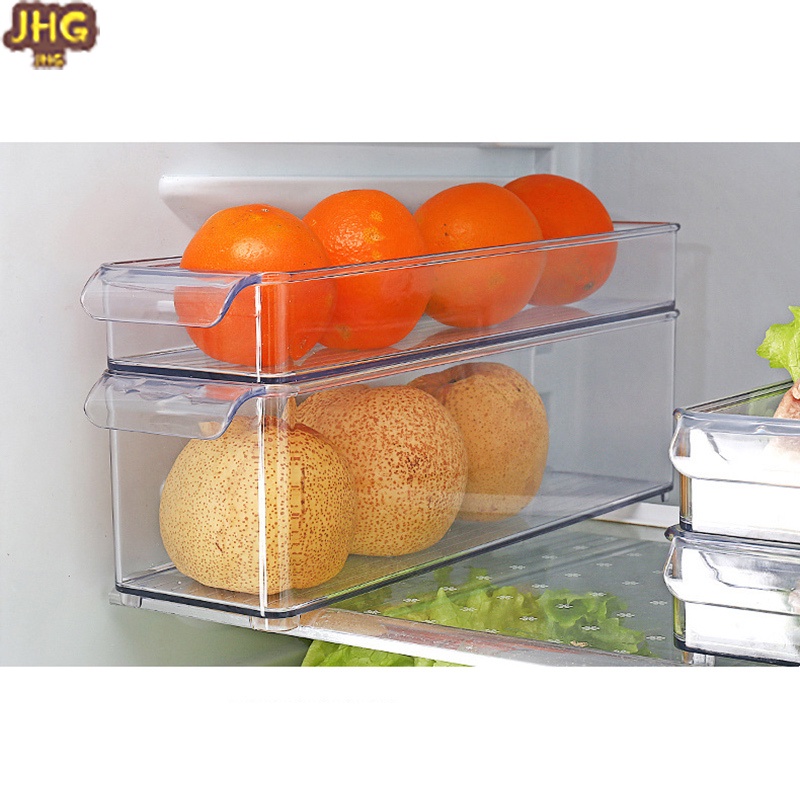 Plastic Kitchen Pantry Refrigerator Freezer Food Storage Bins