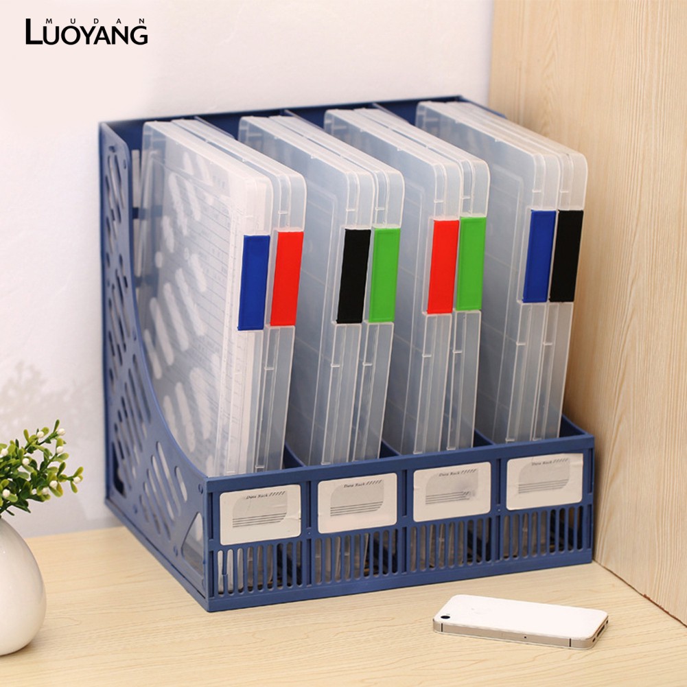 LYM Office Transparent Storage Box Clear Plastic Paper A4 File Supplies