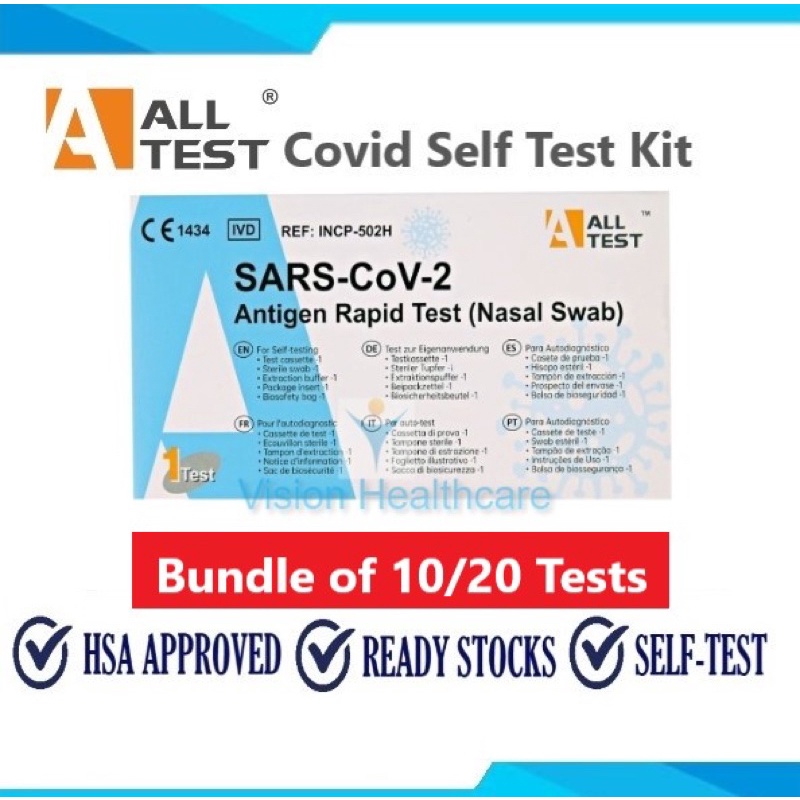 [CHEAPEST] ALLTEST ART Kit , SD Biosensor , BD Covid Test Kit , Covid