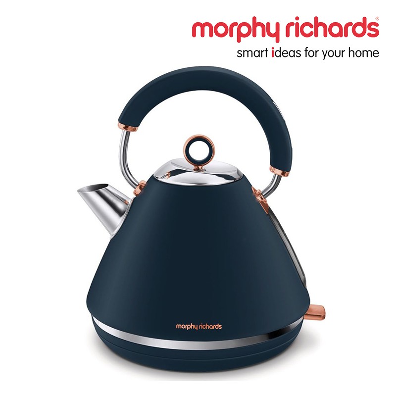 Morphy Richards Rose Gold and Midnight Blue Traditional Kettle and