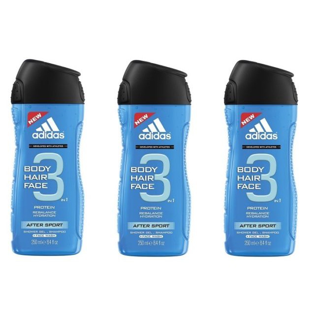 1+1+1 Adidas 3 in 1 Shower Gel Shopee Singapore