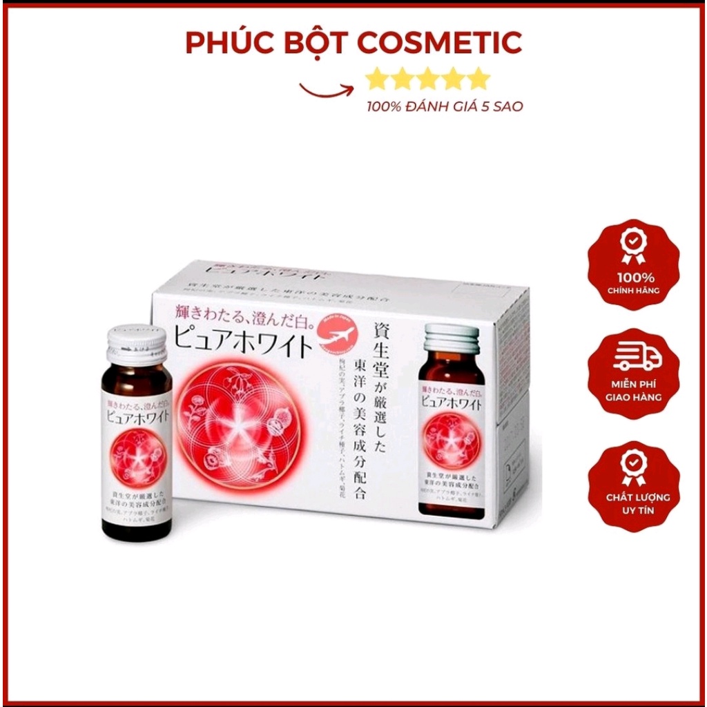 Pure White Shisedo Japanese Collagen Whitening Drink, AntiConcave Skin