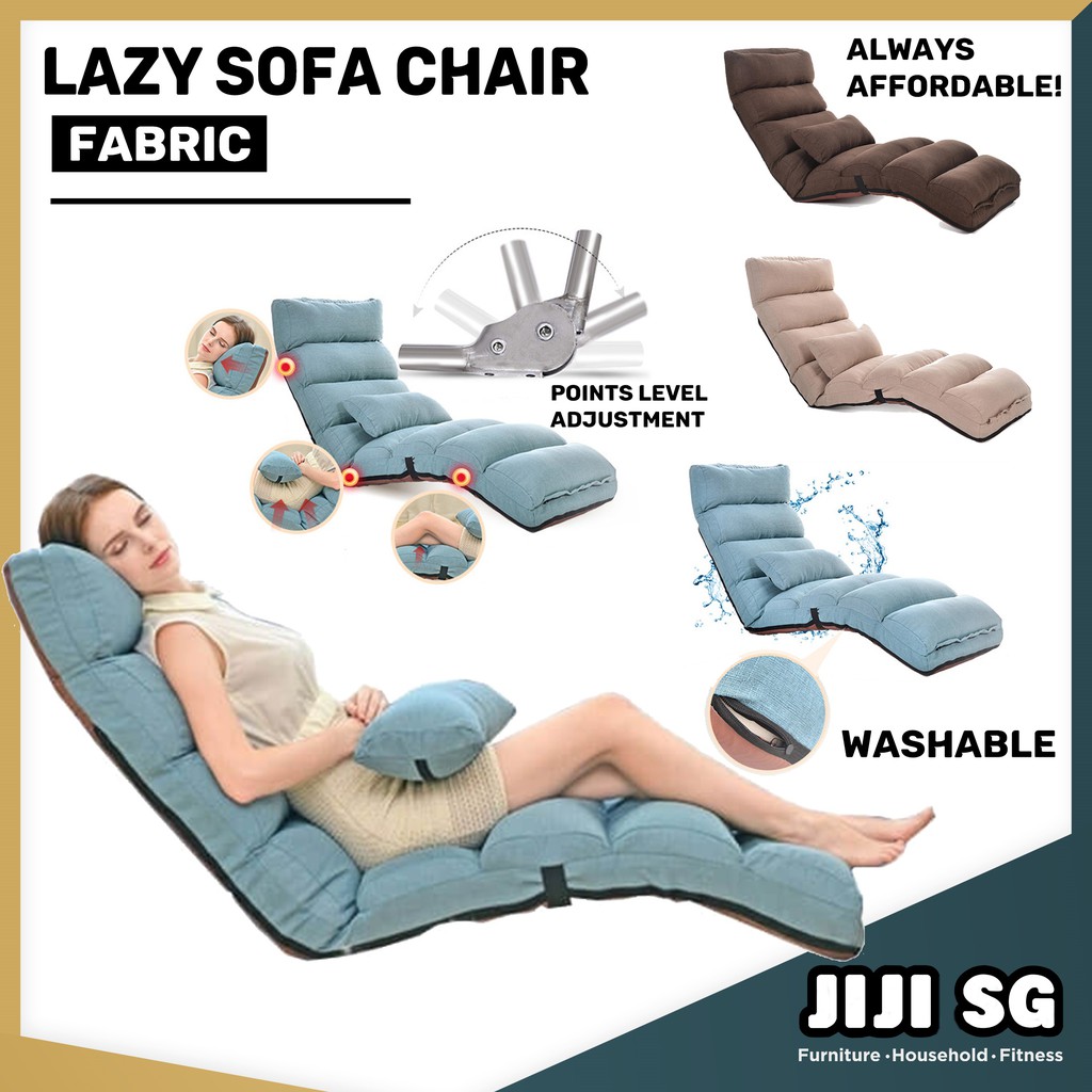 (JIJI SG) MultiFold Lazy Sofa Chair / 2 DESIGNS (Fabric) 205 / 226cm
