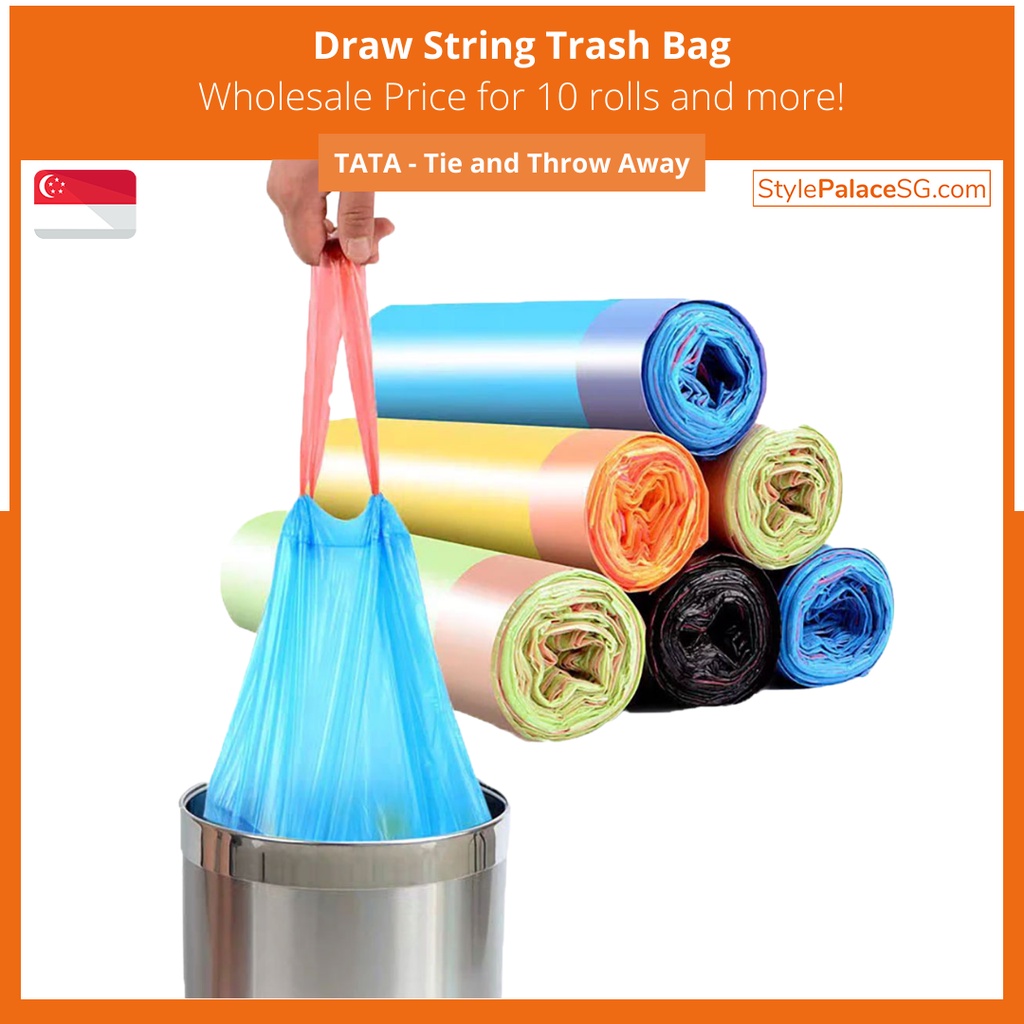 SG Drawstring Trash Bag / Garbage Bag / Rubbish Bag / Plastic Bag