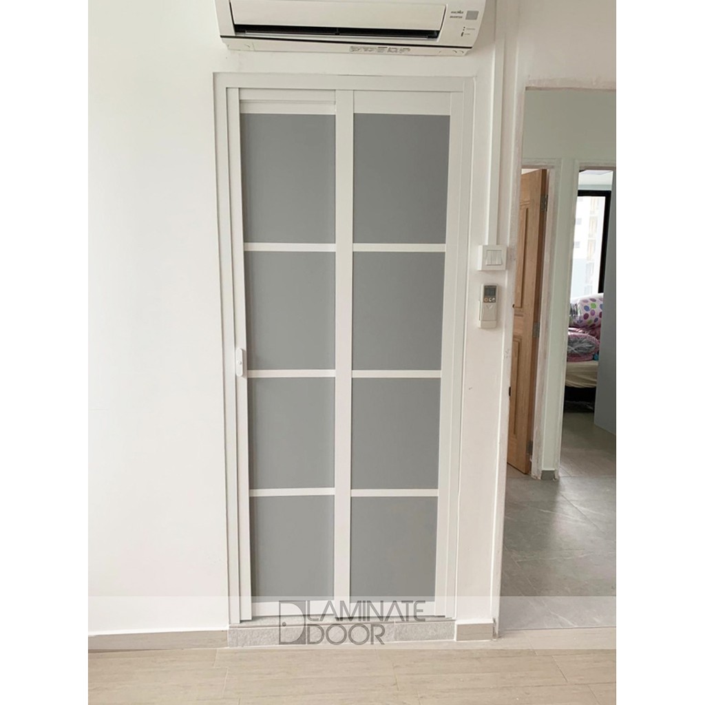 Pvc slide & swing toilet door sd7016 hdb toilet door BeeCost