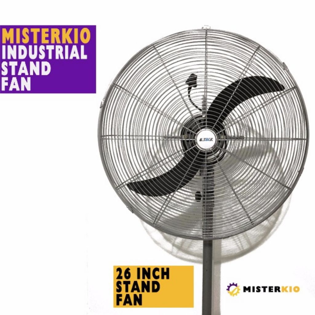 Industrial Stand Fan Wall Fan 20" 26" Shopee Singapore