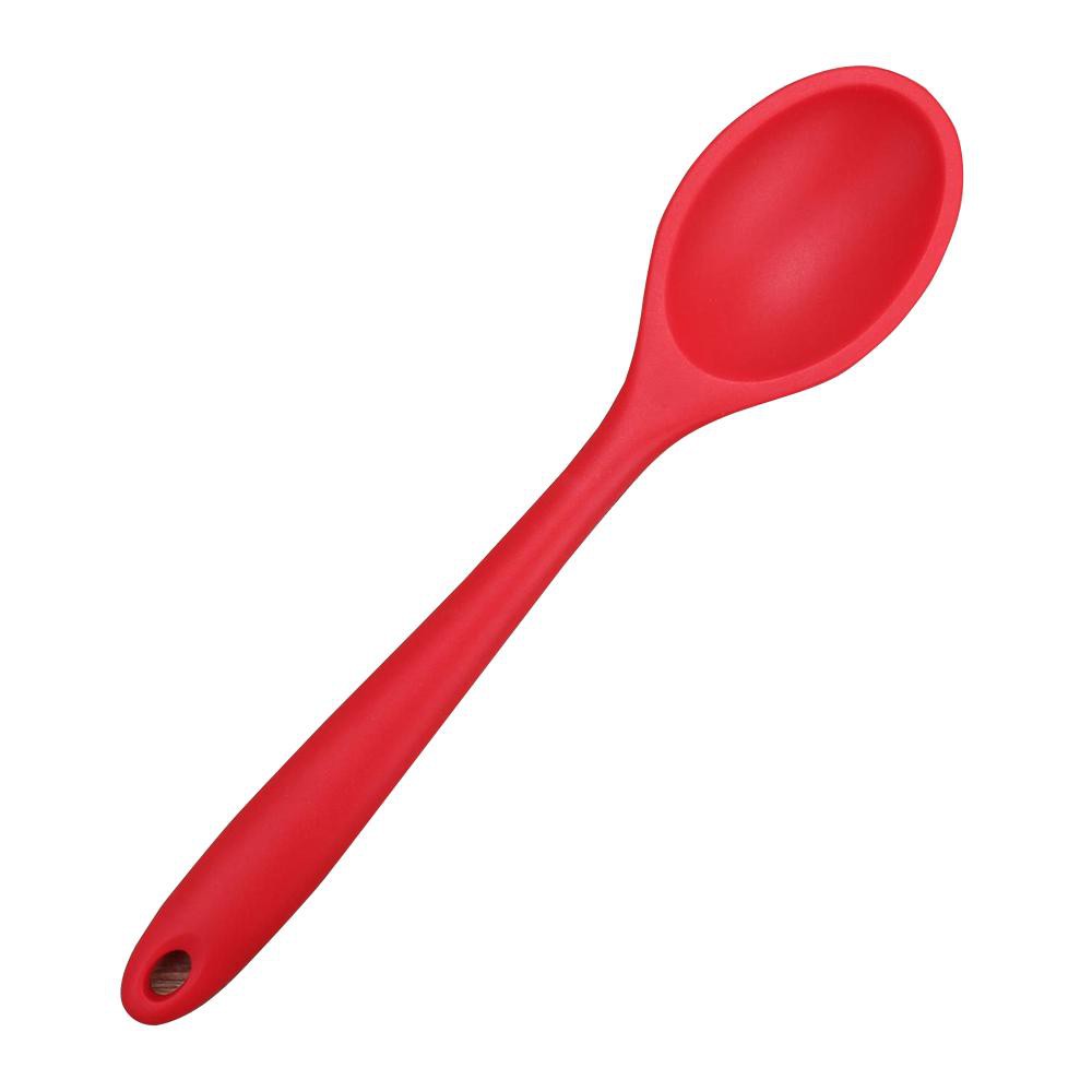 Large Silicone Long Handle Spoon High Grade Mixing Ladle Cooking