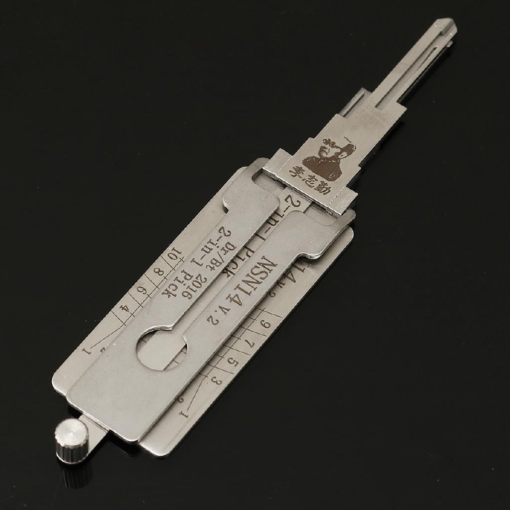 NSN14 Dr/Bt 2 in 1 Car Door Lock Pick Decoder Unlock Tool Locksmith