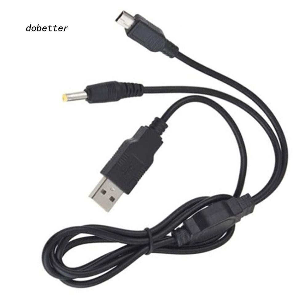 DOBT2 in 1 USB Charger Charging Data Transfer Cable for Sony PSP 2000