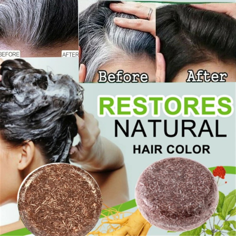 Natural Hair Darkening Shampoo Soaps Bar / Essence Hair Darkening