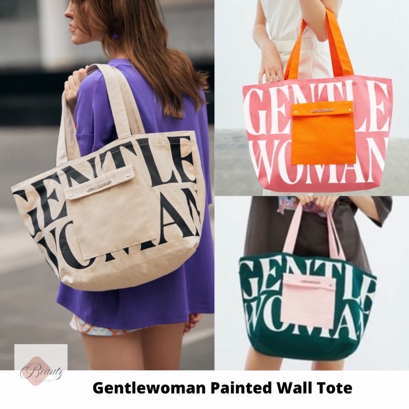 Painted Embossed Logo tote bag Shopee Singapore