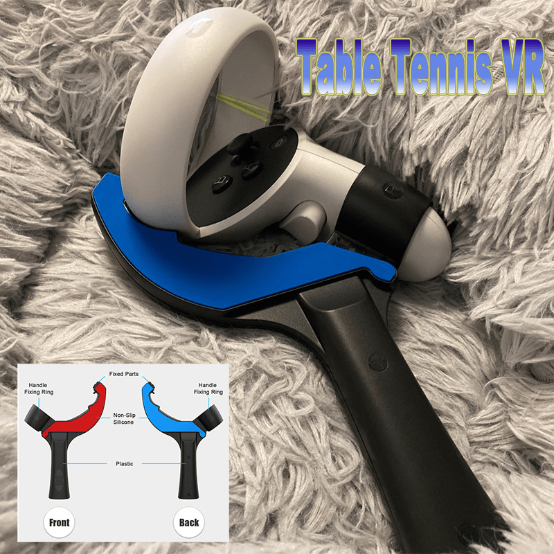 Table Tennis Paddle Grip Handle for Oculus Quest 2 Touch Controllers