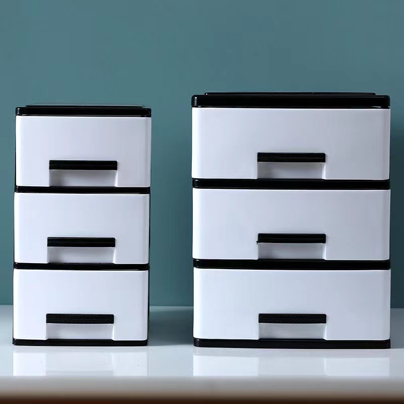 Desktop storage box plastic drawer storage office document