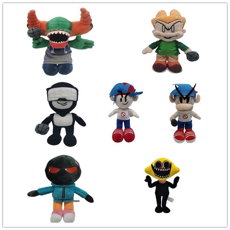 Friday Night Funkin Soft Stuffed Toys Pumpkin Man Soothing Doll Plush