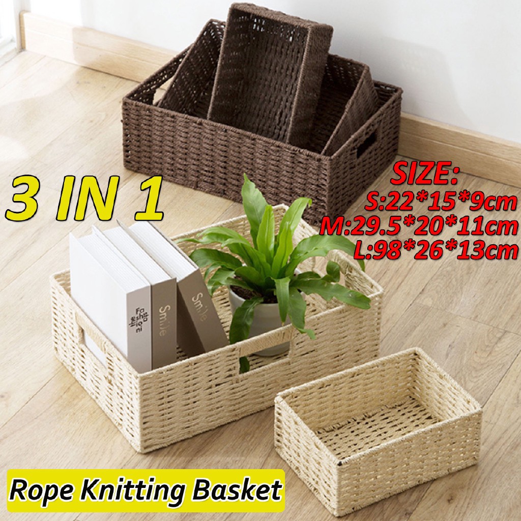 3pcs Office Storage Basket 人気ブランド新作豊富