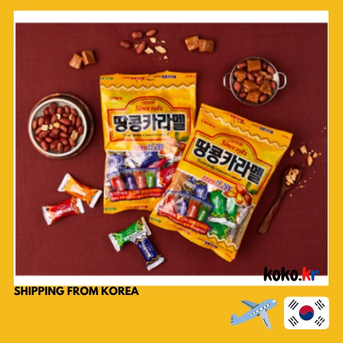 [Crown] Peanut in Caramel 120g/324g/720g Shipping from korea/Korean