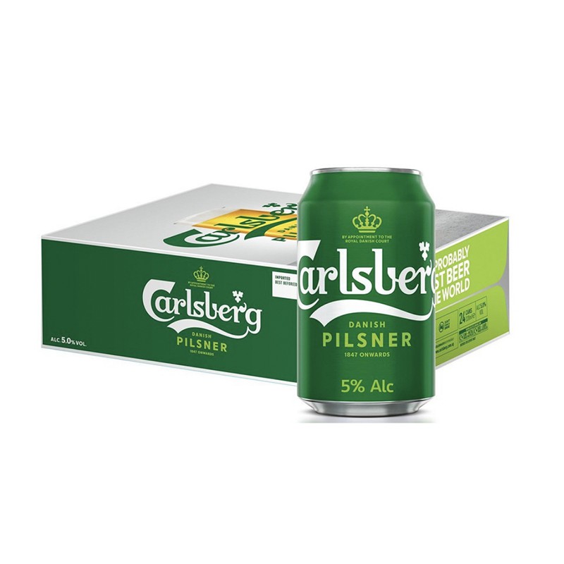 [100 Authentic] Carlsberg Green Label Beer (24 cans X 320ml) Shopee