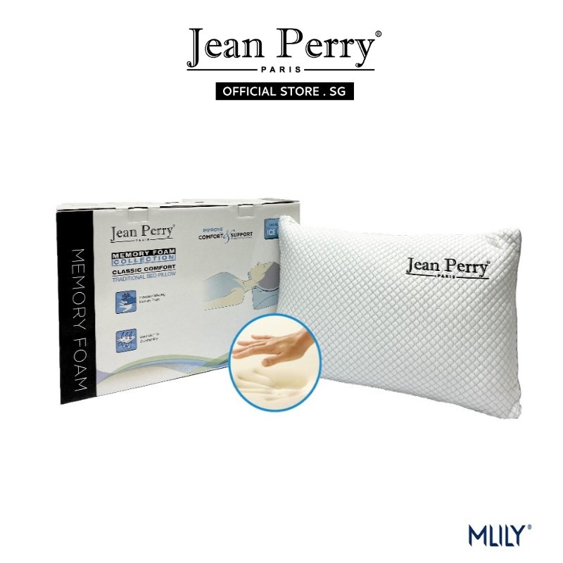 JEAN PERRY Aircell Classic Memory Foam Pillow Home's Harmony SG seller