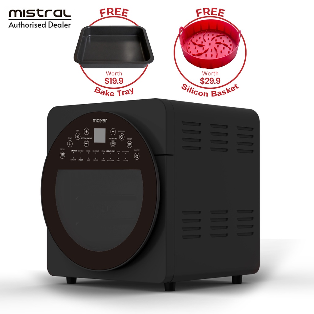Mayer 14.5L Digital Air Oven MMAO1450 (Free Silicon Basket MAFSB6