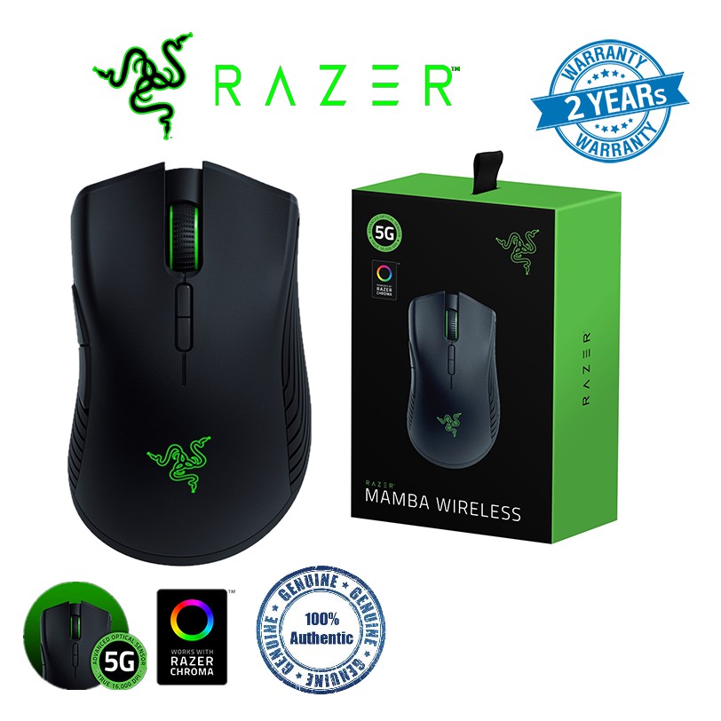 Razer Mamba Wireless Gaming Mouse 16,000 DPI Optical