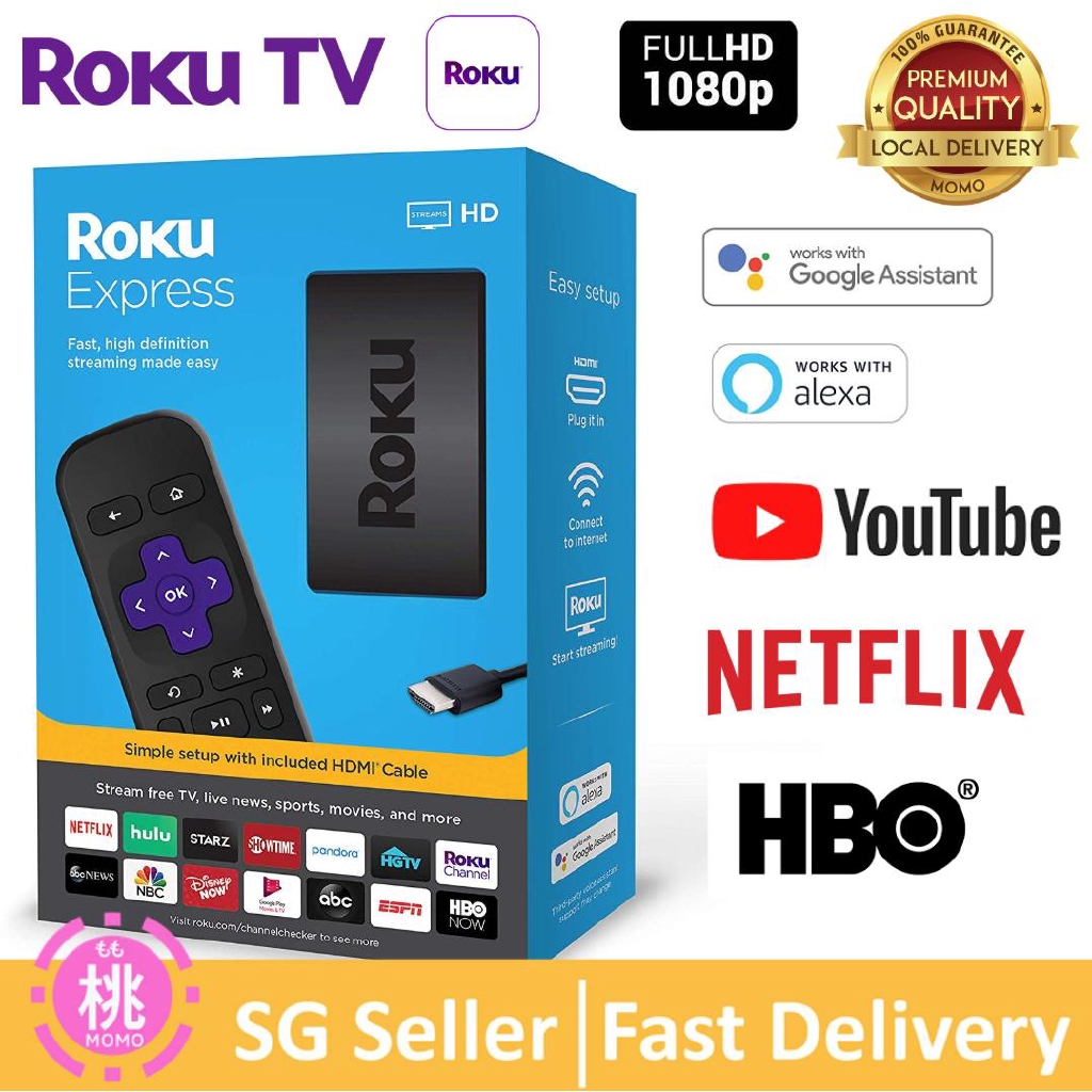 Roku Express HD Streaming Media Player (latest version) Shopee Singapore