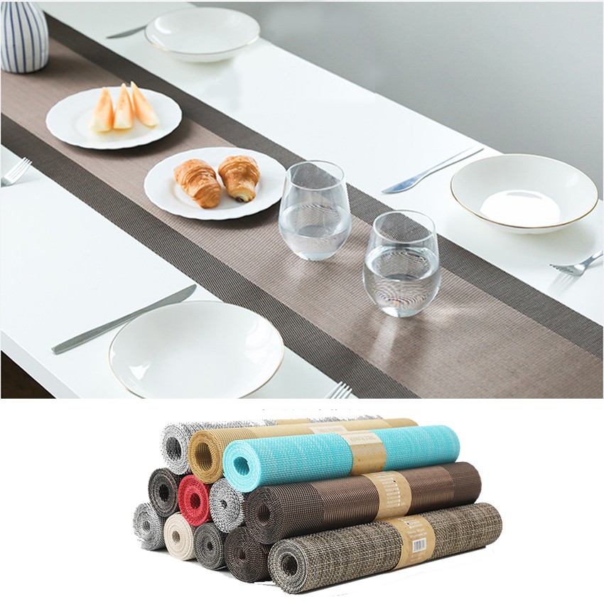 Waterproof PVC Table Runner Kitchen Table Linen European Western