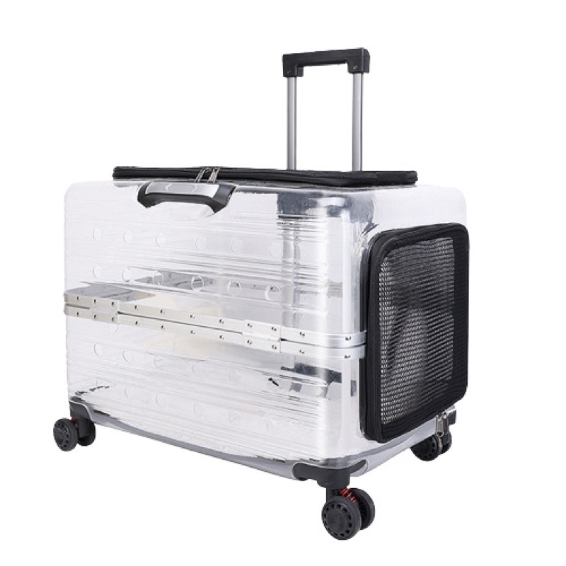 [SG LOCAL STOCK] LA CHARIOT The Vault Pet Dog Cat Rabbit Trolley Suitcase Outdoor Portable