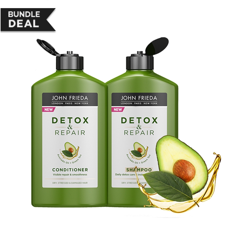 John Frieda Detox & Repair Shampoo & Conditioner Shopee Singapore