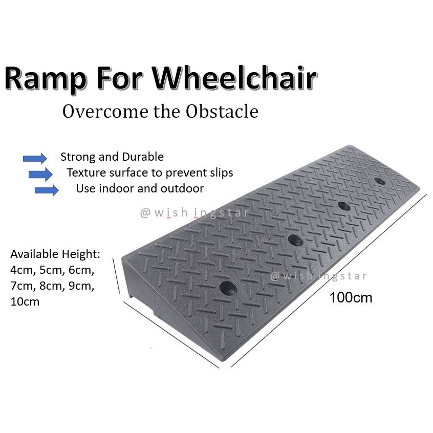 100cm Ramp for Wheelchair Commode Toilet Door HDB Gate Shopee Singapore