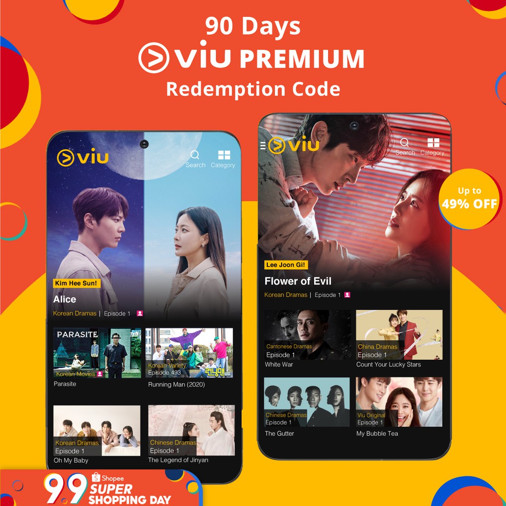 90 Days Viu Premium Redemption Code (Instant Delivery) Shopee Singapore
