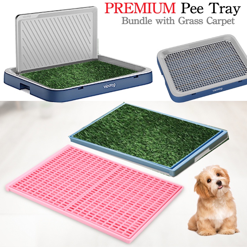 Dog Pee Tray Pet Toilet Flat Plate with Lock / Plastic Tray Flat