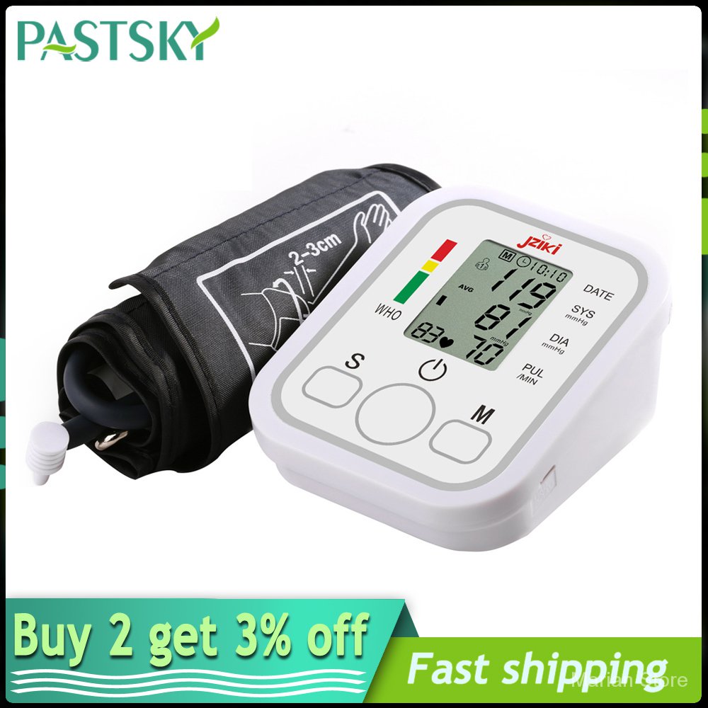 Electric Arm Blood Pressure Sphygmomanometers Monitor Digital Heart