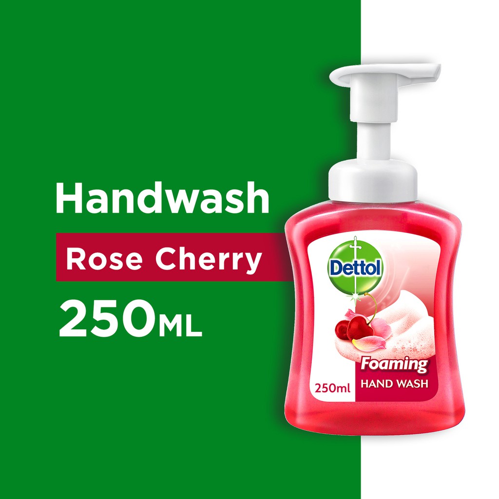 Dettol Foaming Hand Wash Rose Cherry 250ML (Kills 99.9 Percent of Germs