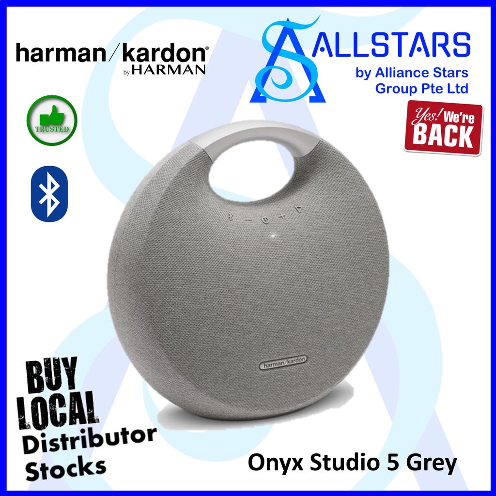 JBL, Harman/Kardon Onyx Studio 5 Bluetooth Speaker (Gray HKOS5GRYAS