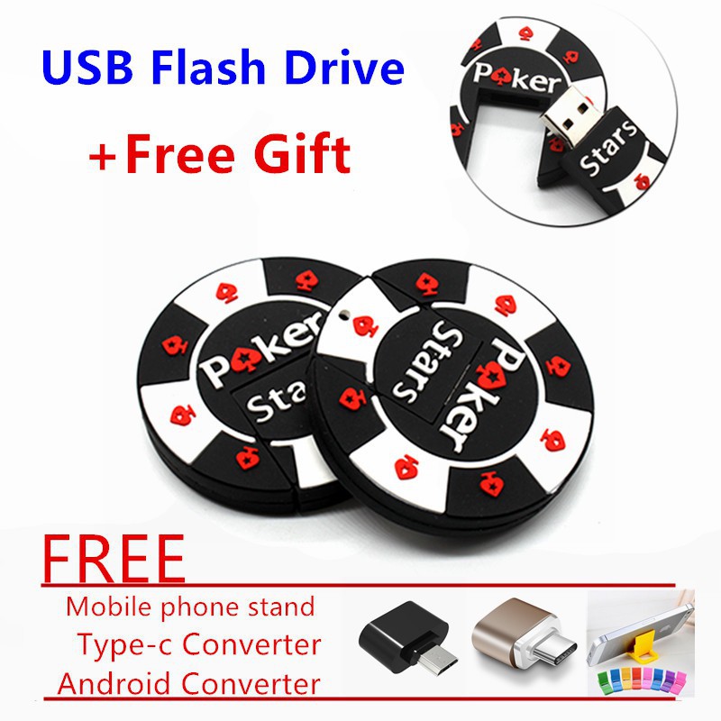 Creative Poker U disk 128GB Chip Memory Stick Fastest 2.0 USB Flash