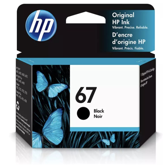 HP INK CARTRIDGE 67 BLACK 3YM56AA/67 COLOR 3YM55AA/Gadgets & IT