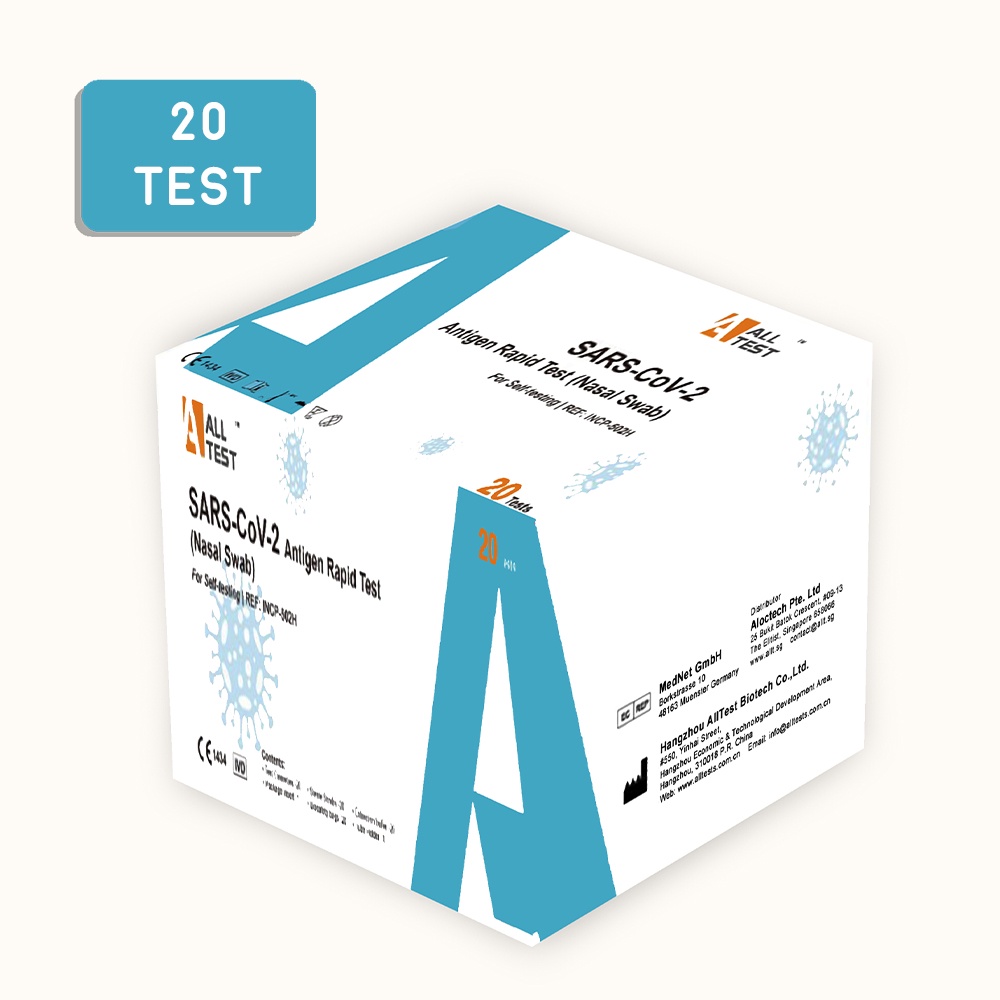 Alltest COVID19 ART Antigen Rapid Test Kit ( 20 tests/box ) Shopee