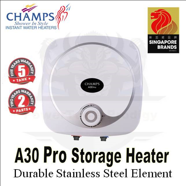 CHAMPS A30 PRO STORAGE HEATER / WATER HEATER / 30 LITRES HEATER / 5