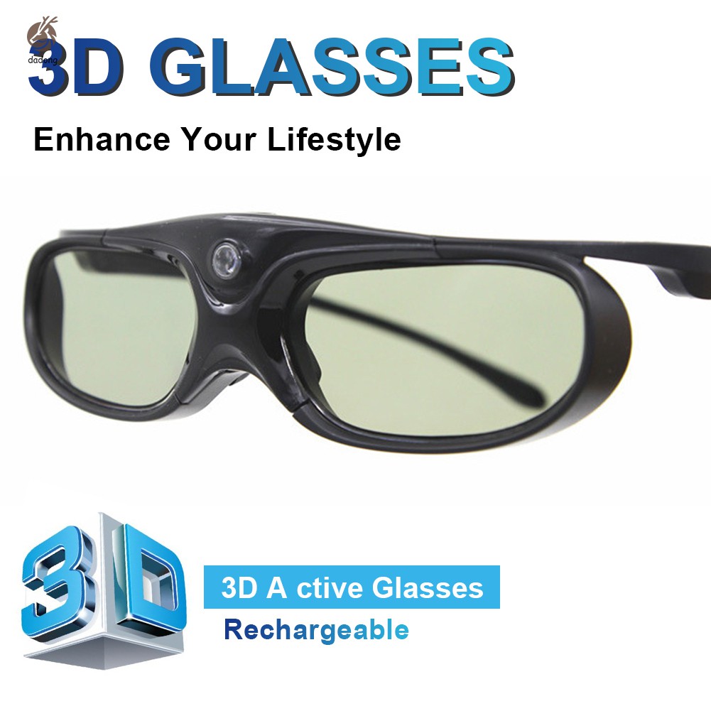 Active DLP Link 3D Glasses Compatible with Optama/ Acer/ BenQ